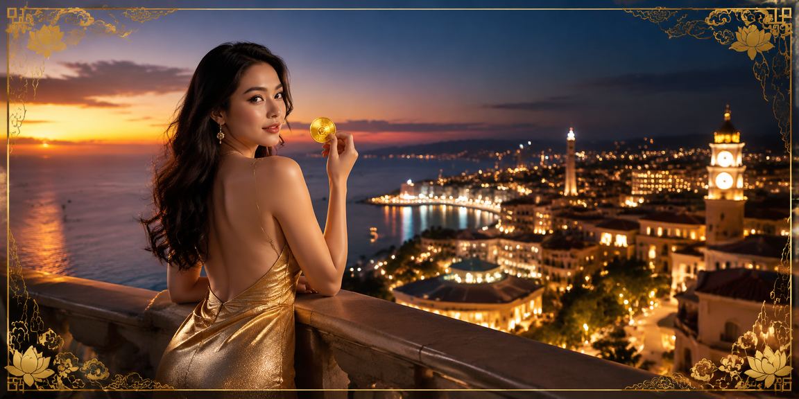 Khung cảnh bãi biển Phú Quốc với người dùng thực hiện thanh toán casino trực tuyến trên điện thoại