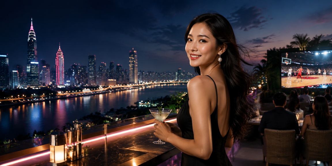 Người dùng Sài Gòn theo dõi kết quả cá cược bóng rổ tại bãi biển vào buổi chiều