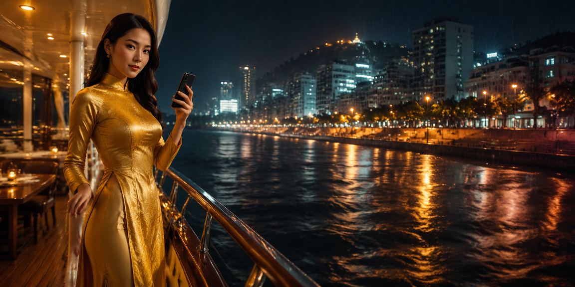 Người dùng tại Vũng Tàu mặc áo dài theo dõi giao dịch thể thao trực tuyến trên nền tảng do7